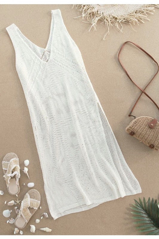 Knit cover up dress