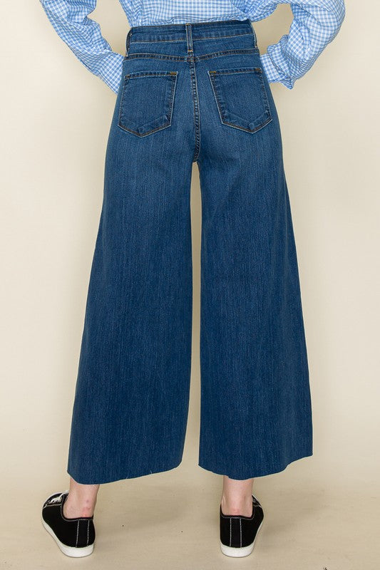 Wide leg, denim pants, jeans, western