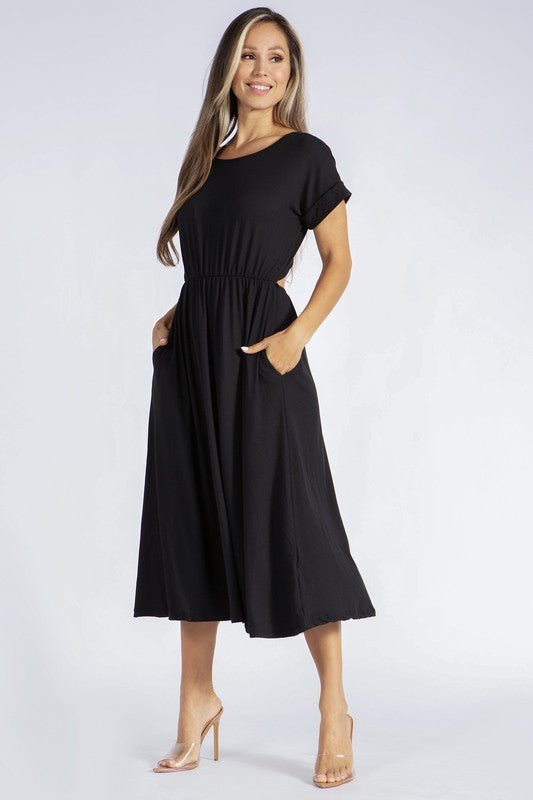 Backless Knot Straps Dress.