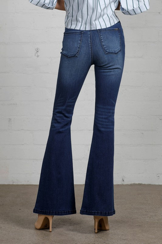 High Rise Wider Flare Jeans