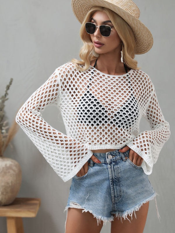 Crochet cropped top