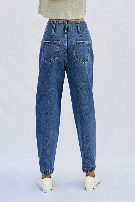 Super High Waist Balloon Jeans