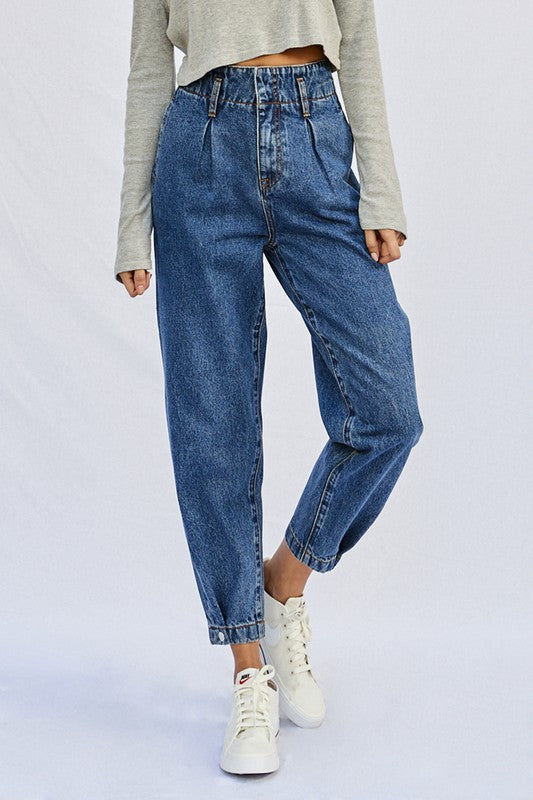 Super High Waist Balloon Jeans