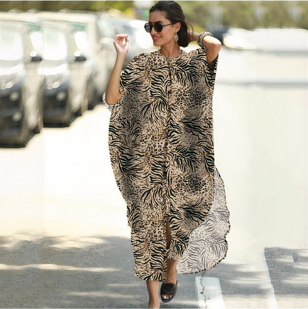 Dress Code Python Wide Dress -Python – Yellow Sphinx