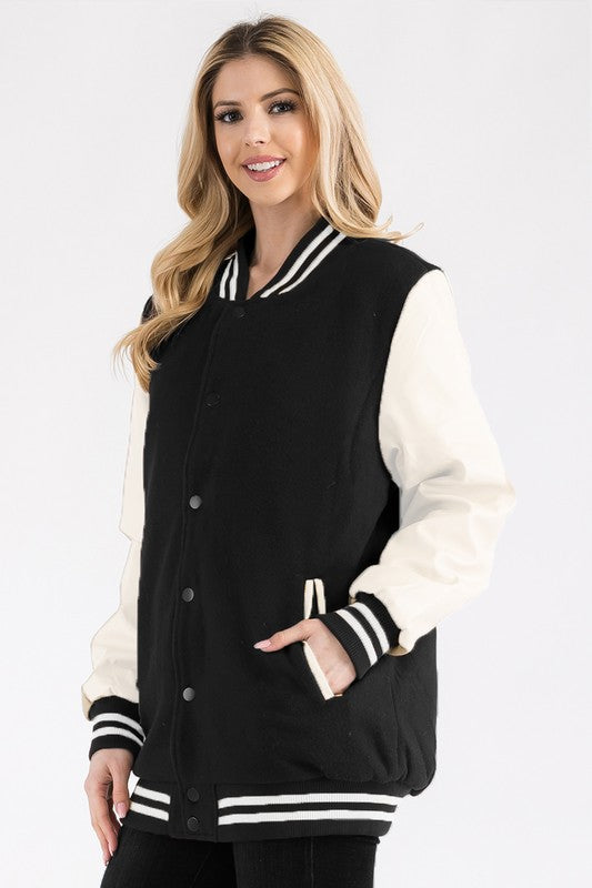 Boyfriend OverSize Letteman Jacket