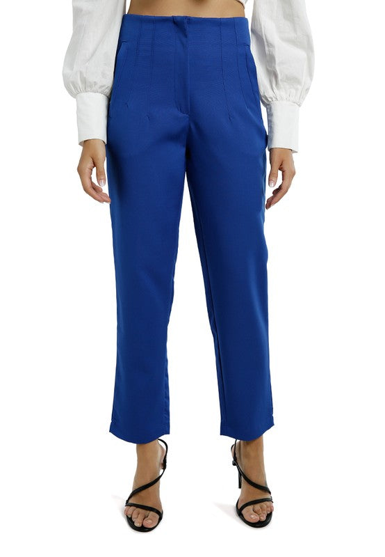 High Waist Semi Casual Trousers