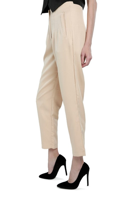 High Waist Semi Casual Trousers