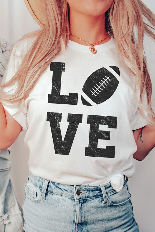 FOOTBALL LOVE GRAPHIC TEE