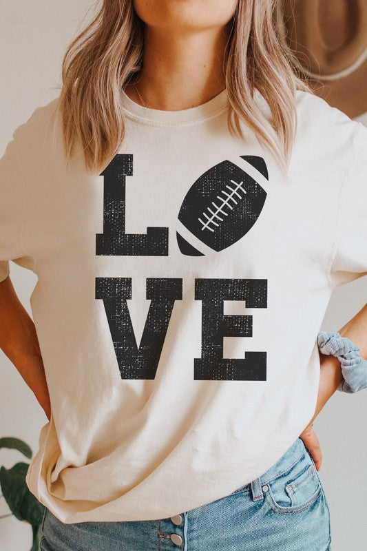 FOOTBALL LOVE GRAPHIC TEE