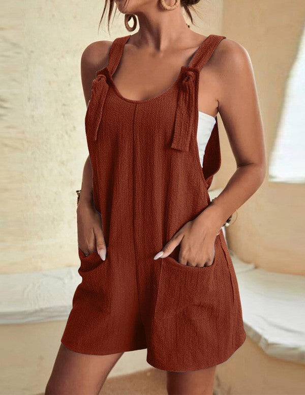 Solid color Romper