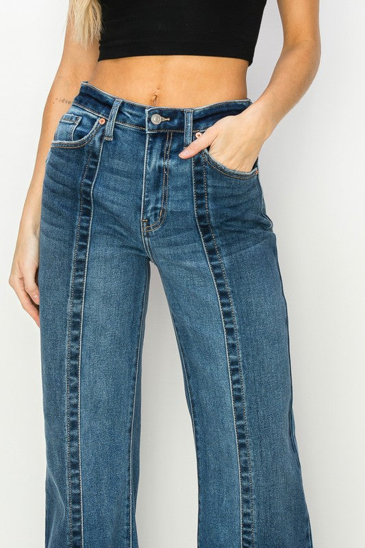 HIGH RISE RELAXED FLARE JEANS