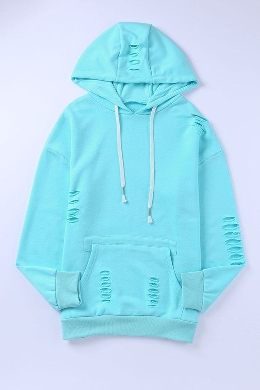 Women Hooded Sweatshirt with Kangaroo Pocket