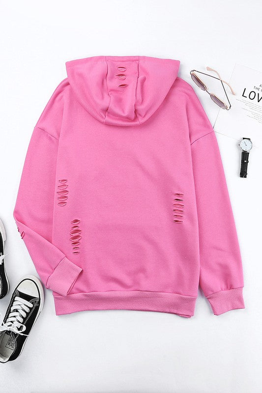 Women Hooded Sweatshirt with Kangaroo Pocket