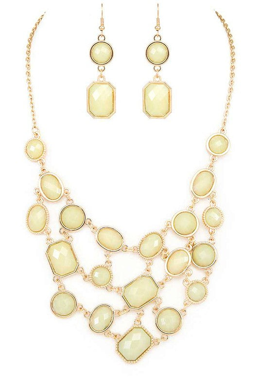 Bejeweled Statement Necklace Set