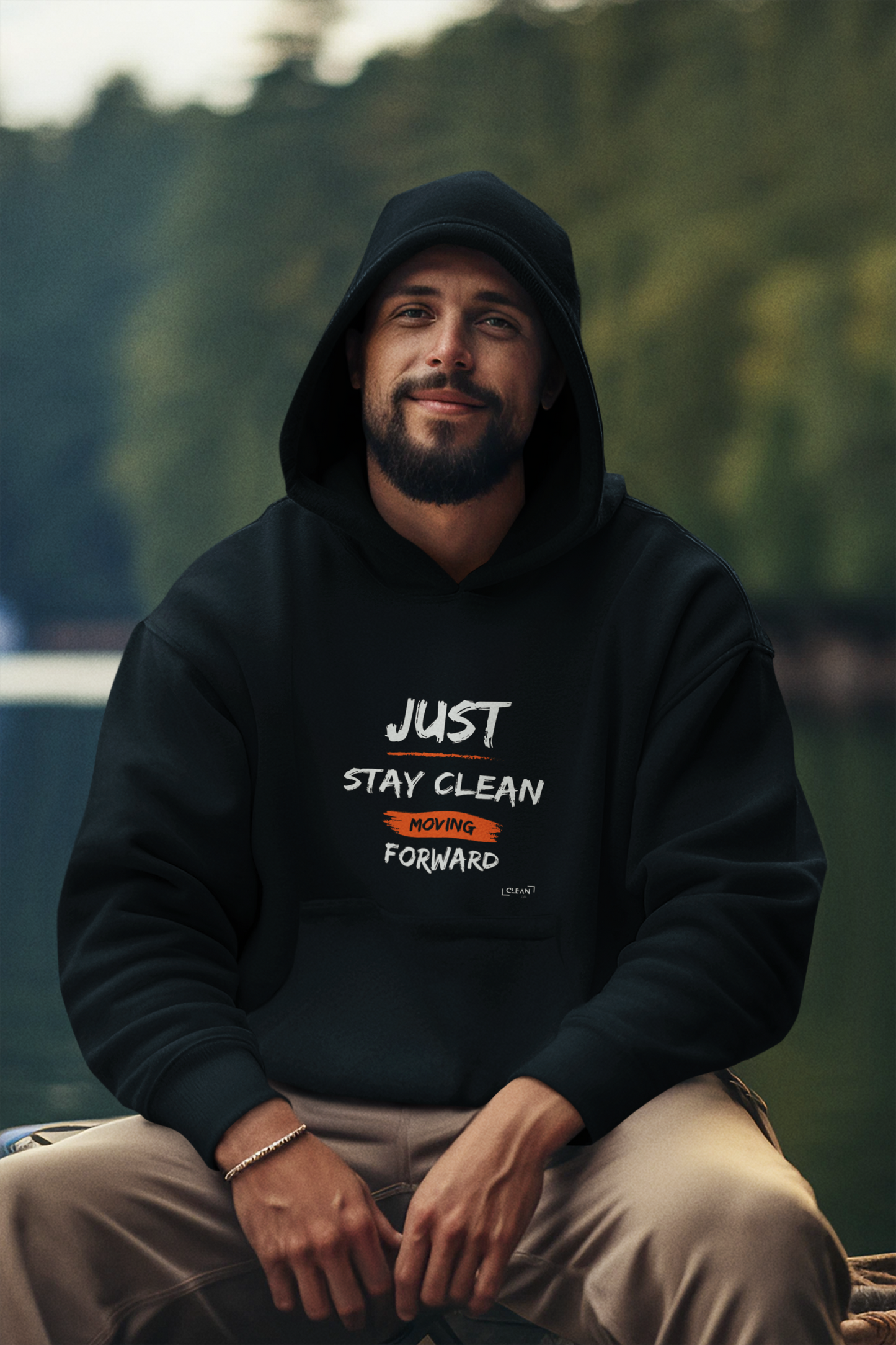 "Stay Clean" Hooded Sweatshirt